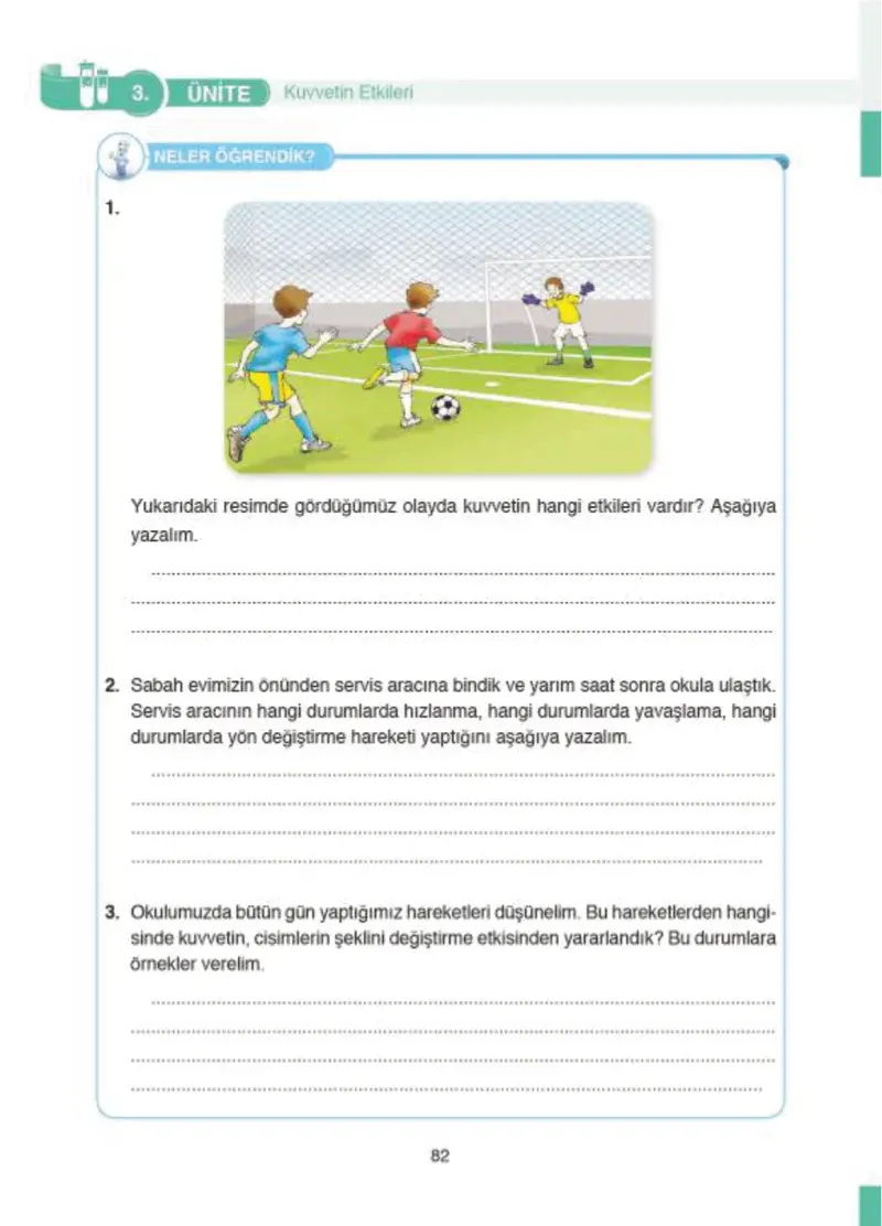 4. Sınıf Fen Bilimleri Ders Kitabı Cevapları SDR İpekyolu Yayıncılık Sayfa 82