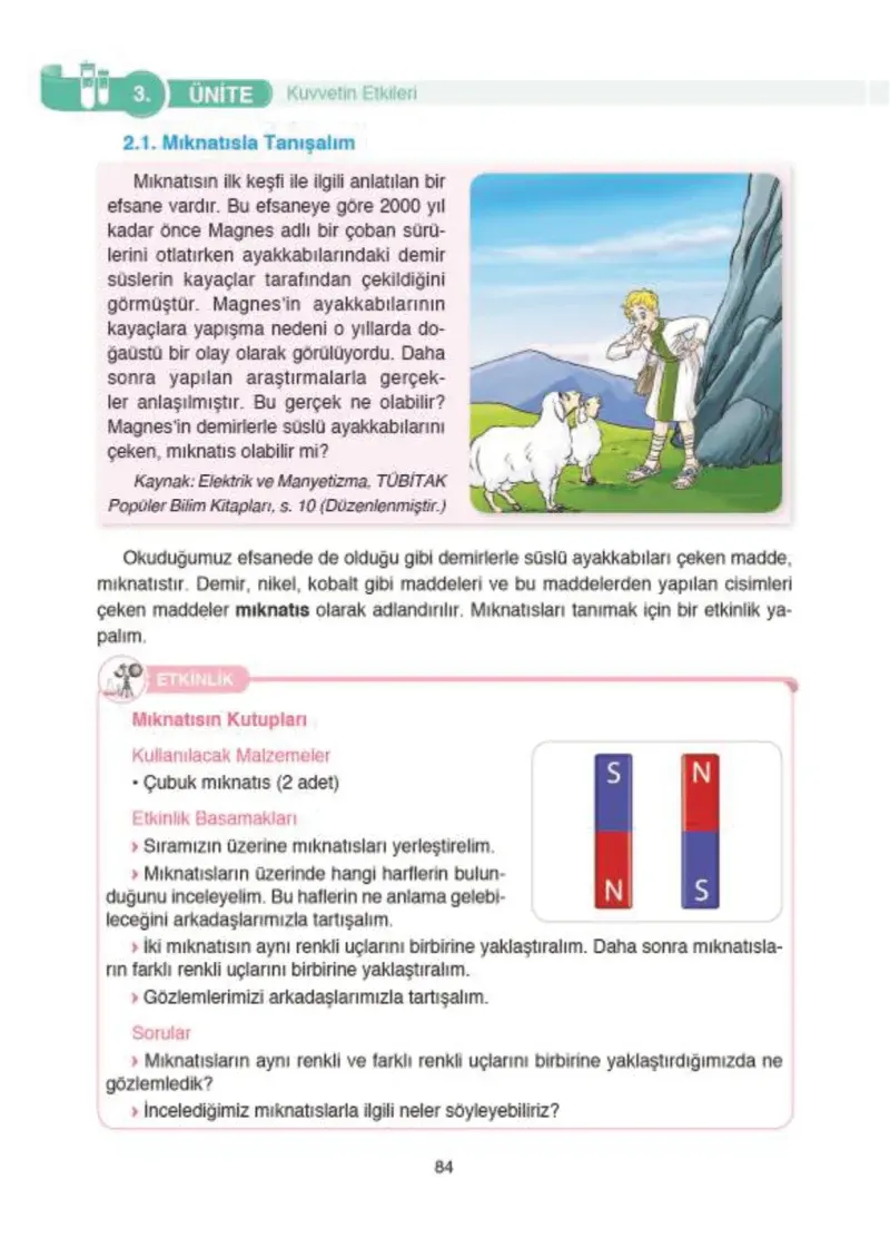 4. Sınıf Fen Bilimleri Ders Kitabı Cevapları SDR İpekyolu Yayıncılık Sayfa 84