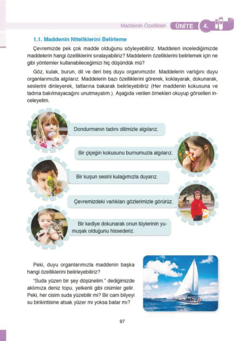 4. Sınıf Fen Bilimleri Ders Kitabı Cevapları SDR İpekyolu Yayıncılık Sayfa 97