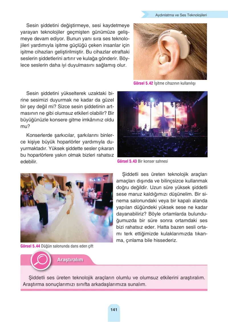 4. Sınıf Fen Bilimleri Ders Kitabı Cevapları Sözcü Yayınları Sayfa 141