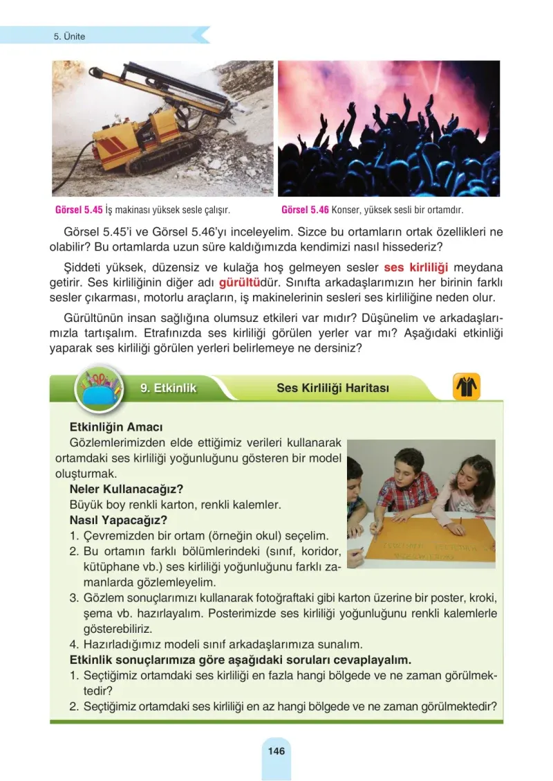4. Sınıf Fen Bilimleri Ders Kitabı Cevapları Sözcü Yayınları Sayfa 146