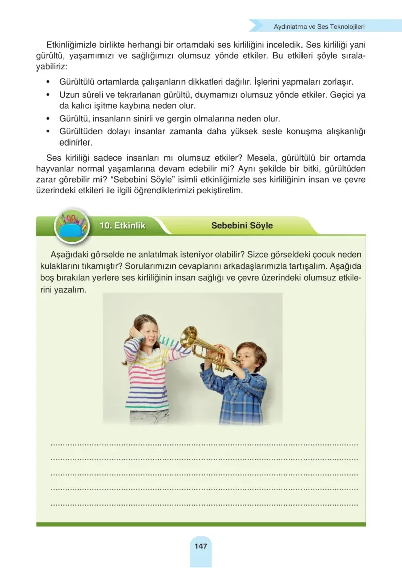 4. Sınıf Fen Bilimleri Ders Kitabı Cevapları Sözcü Yayınları Sayfa 147