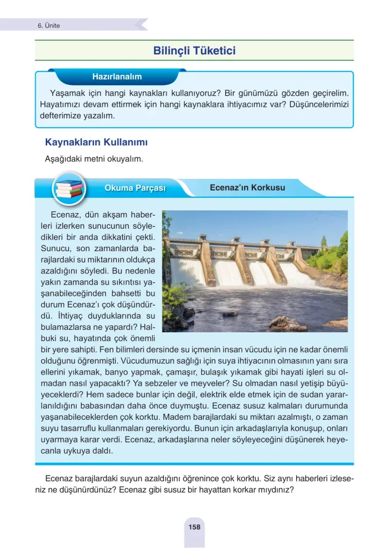 4. Sınıf Fen Bilimleri Ders Kitabı Cevapları Sözcü Yayınları Sayfa 158