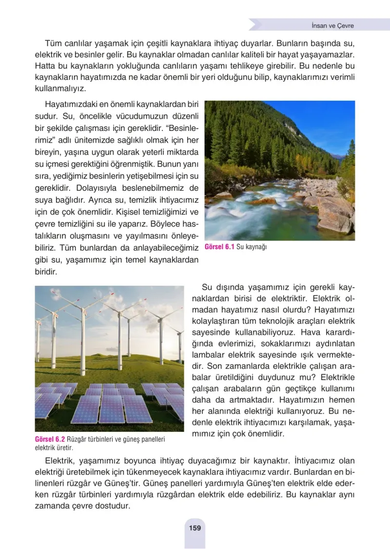 4. Sınıf Fen Bilimleri Ders Kitabı Cevapları Sözcü Yayınları Sayfa 159