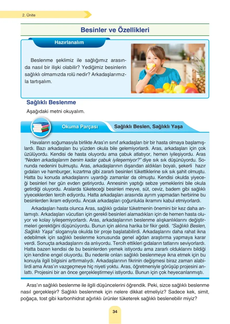4. Sınıf Fen Bilimleri Ders Kitabı Cevapları Sözcü Yayınları Sayfa 34