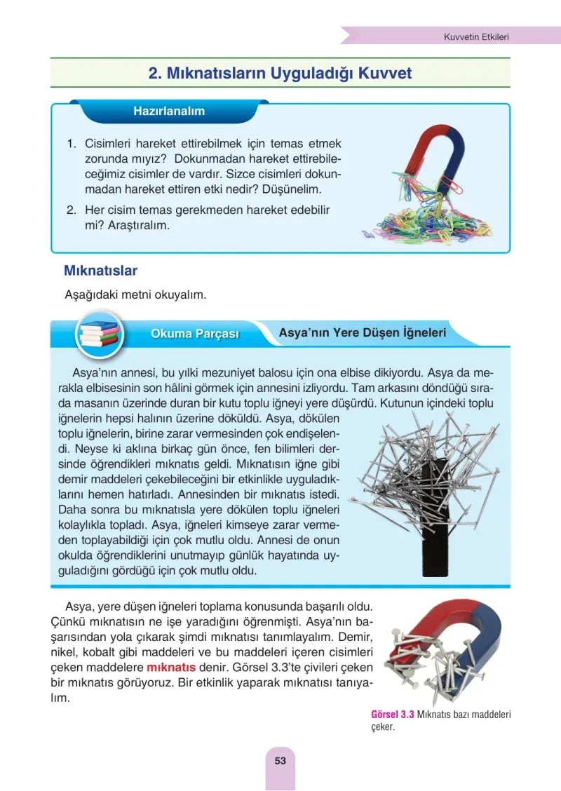 4. Sınıf Fen Bilimleri Ders Kitabı Cevapları Sözcü Yayınları Sayfa 53