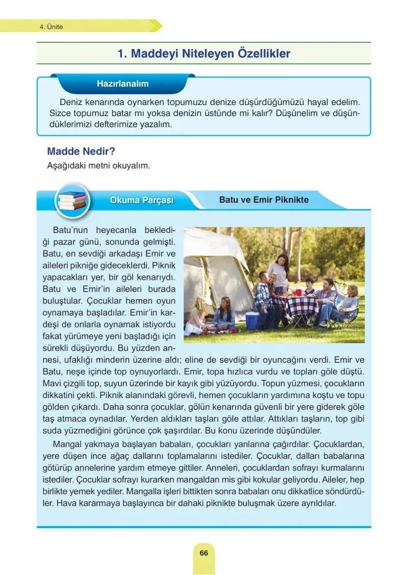 4. Sınıf Fen Bilimleri Ders Kitabı Cevapları Sözcü Yayınları Sayfa 66