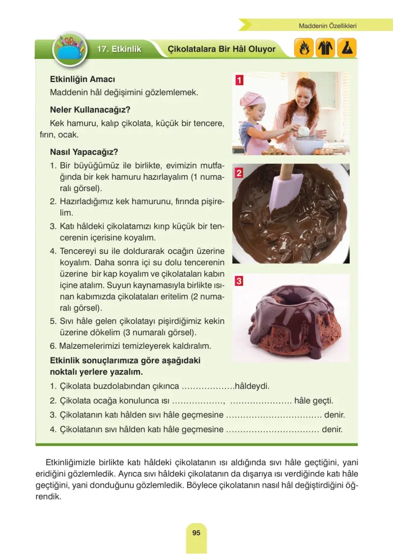 4. Sınıf Fen Bilimleri Ders Kitabı Cevapları Sözcü Yayınları Sayfa 95