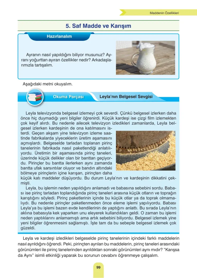 4. Sınıf Fen Bilimleri Ders Kitabı Cevapları Sözcü Yayınları Sayfa 99