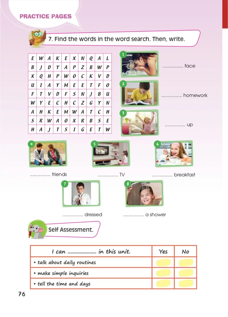 4. Sınıf İngilizce Ders Kitabı Cevapları FCM Yayıncılık Sayfa 76