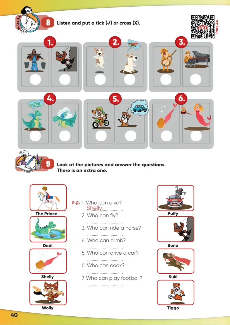 4. Sınıf İngilizce Ders Kitabı Cevapları Meb Yayınları Sayfa 40