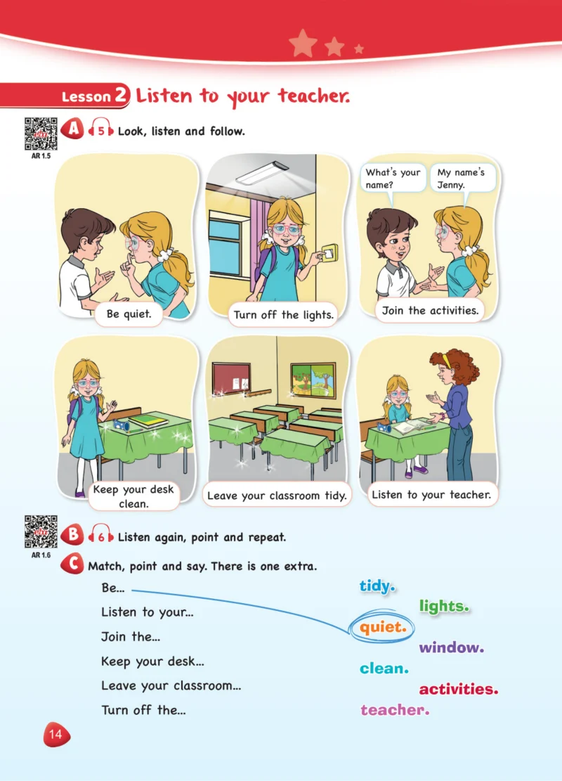 4. Sınıf İngilizce Ders Kitabı Cevapları SDR Dİkey Yayınları Sayfa 14