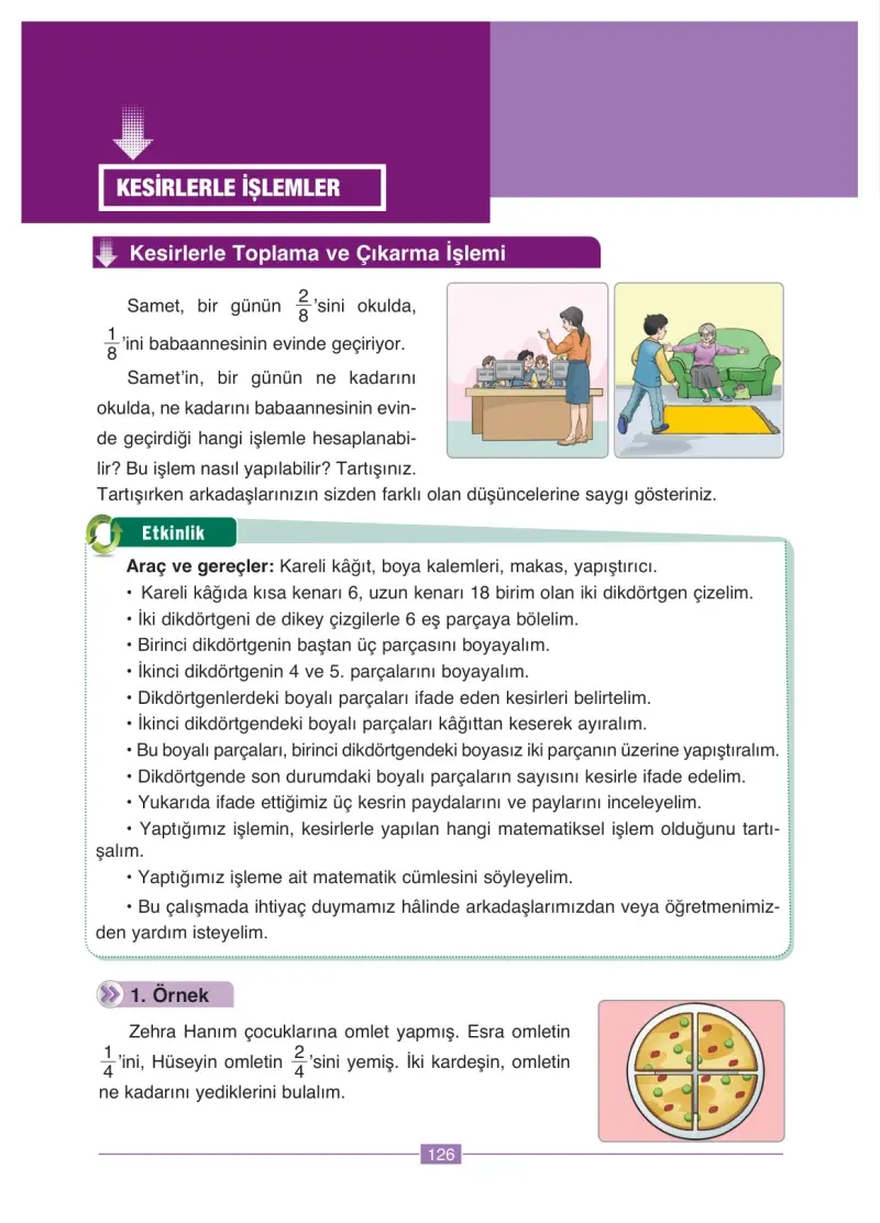 4. Sınıf Matematik Ders Kitabı Cevapları Ada Yayınları Sayfa 126