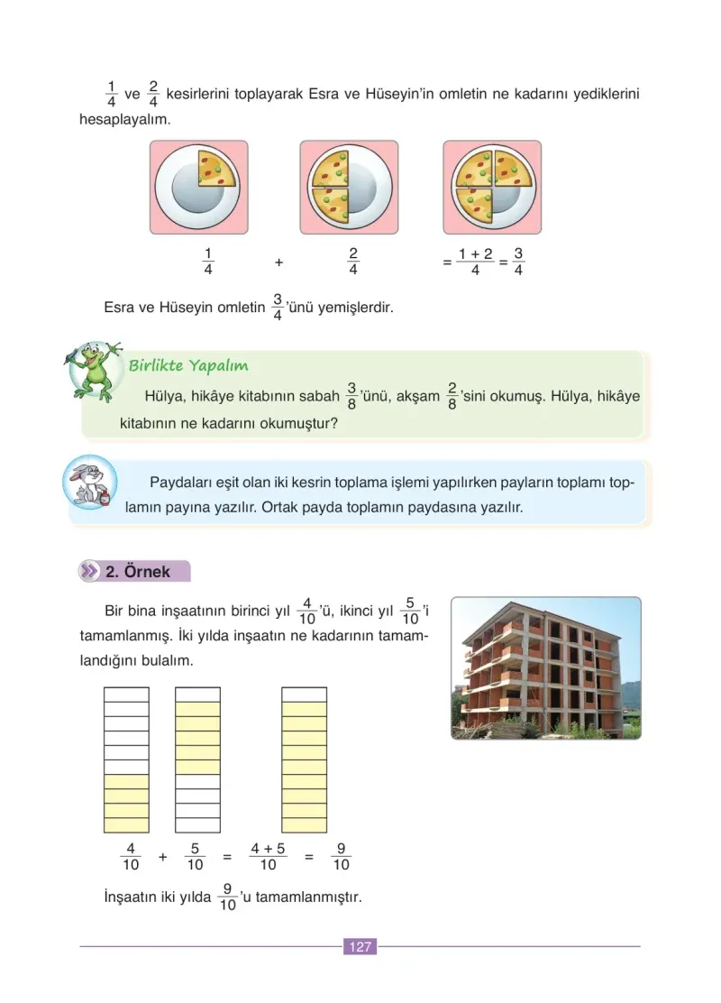 4. Sınıf Matematik Ders Kitabı Cevapları Ada Yayınları Sayfa 127
