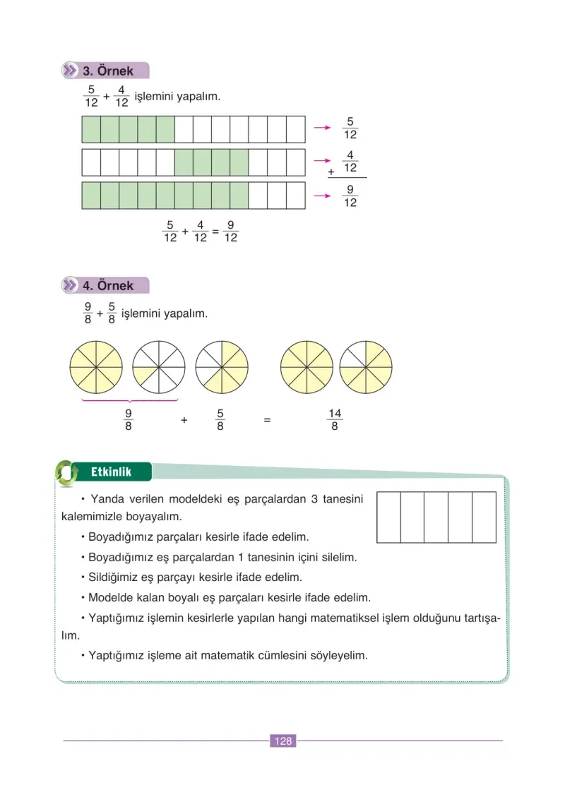 4. Sınıf Matematik Ders Kitabı Cevapları Ada Yayınları Sayfa 128