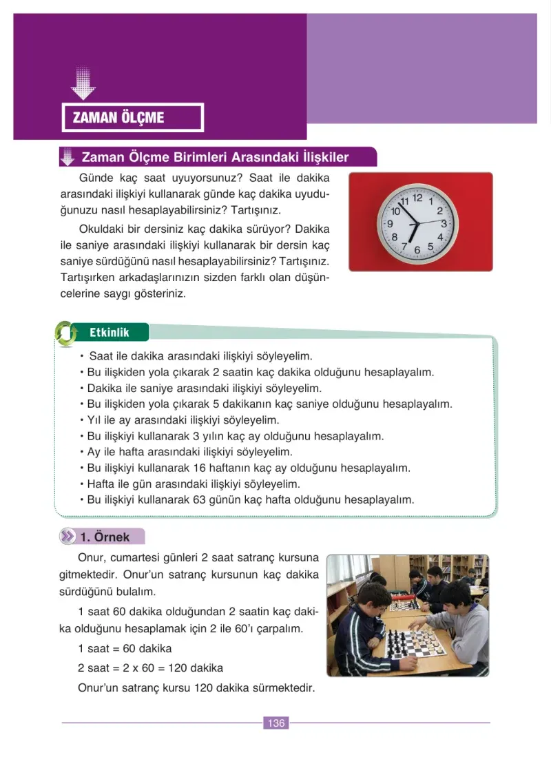 4. Sınıf Matematik Ders Kitabı Cevapları Ada Yayınları Sayfa 136