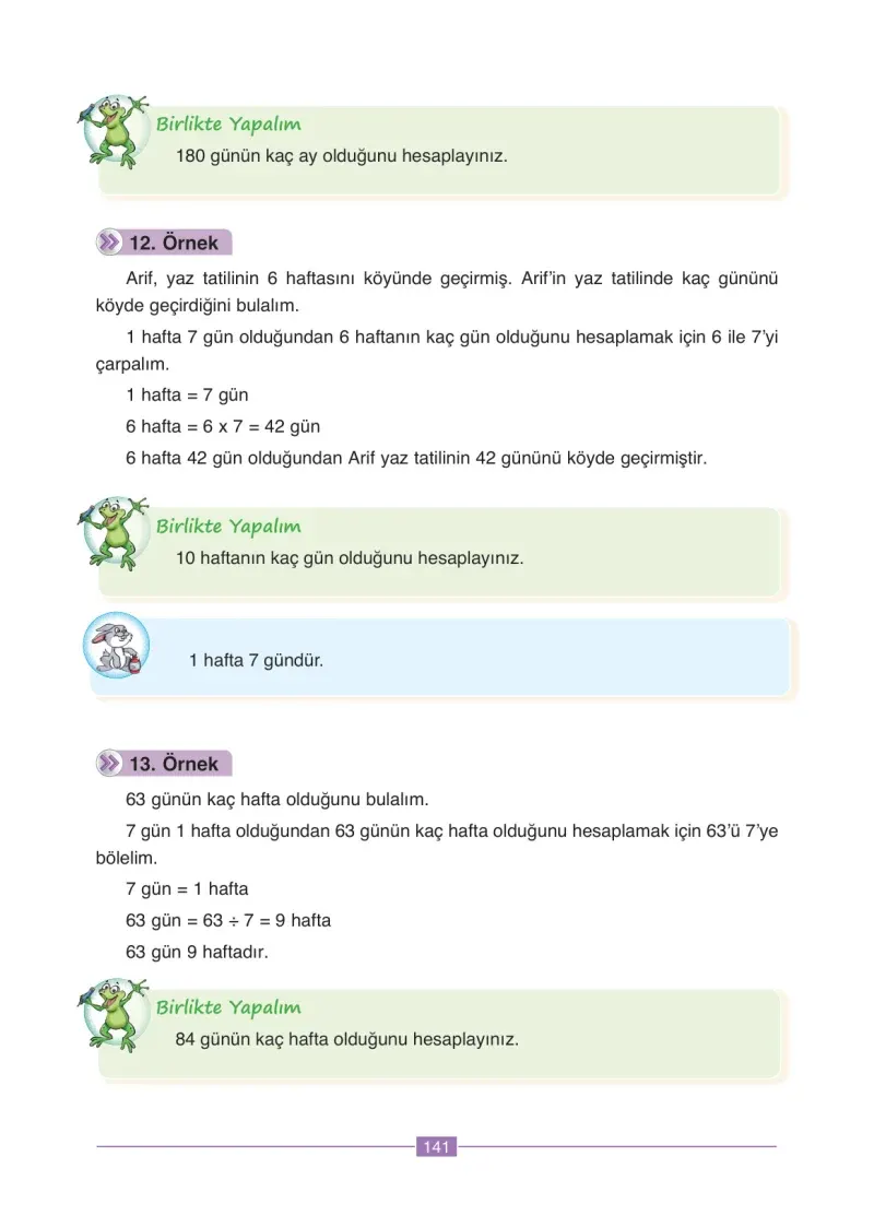 4. Sınıf Matematik Ders Kitabı Cevapları Ada Yayınları Sayfa 141