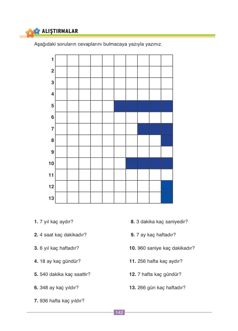 4. Sınıf Matematik Ders Kitabı Cevapları Ada Yayınları Sayfa 142