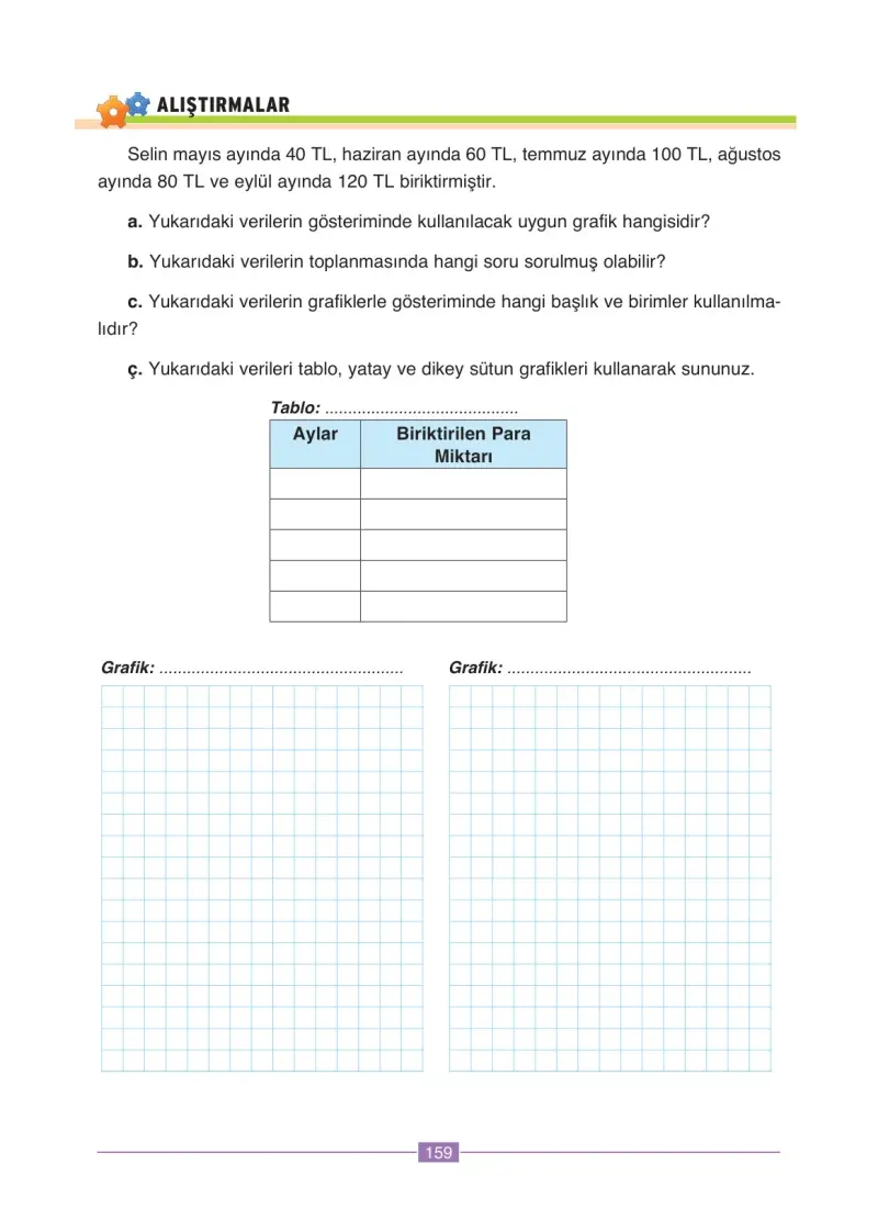4. Sınıf Matematik Ders Kitabı Cevapları Ada Yayınları Sayfa 159