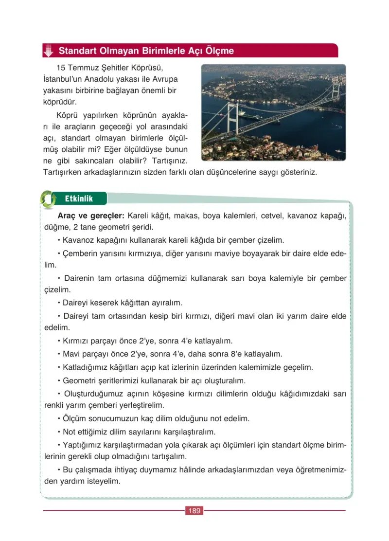 4. Sınıf Matematik Ders Kitabı Cevapları Ada Yayınları Sayfa 189
