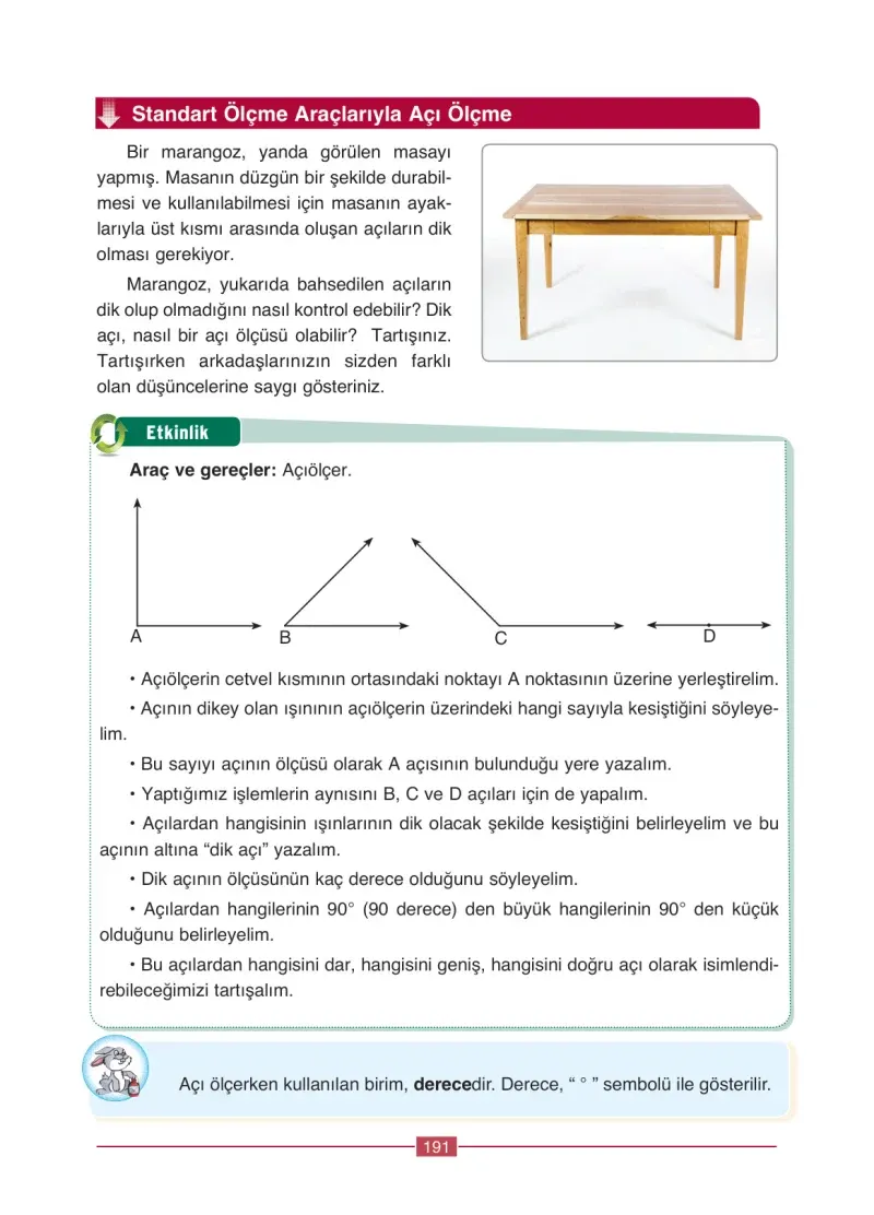 4. Sınıf Matematik Ders Kitabı Cevapları Ada Yayınları Sayfa 191
