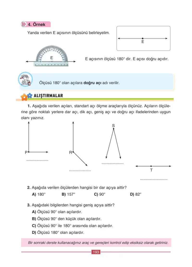 4. Sınıf Matematik Ders Kitabı Cevapları Ada Yayınları Sayfa 193