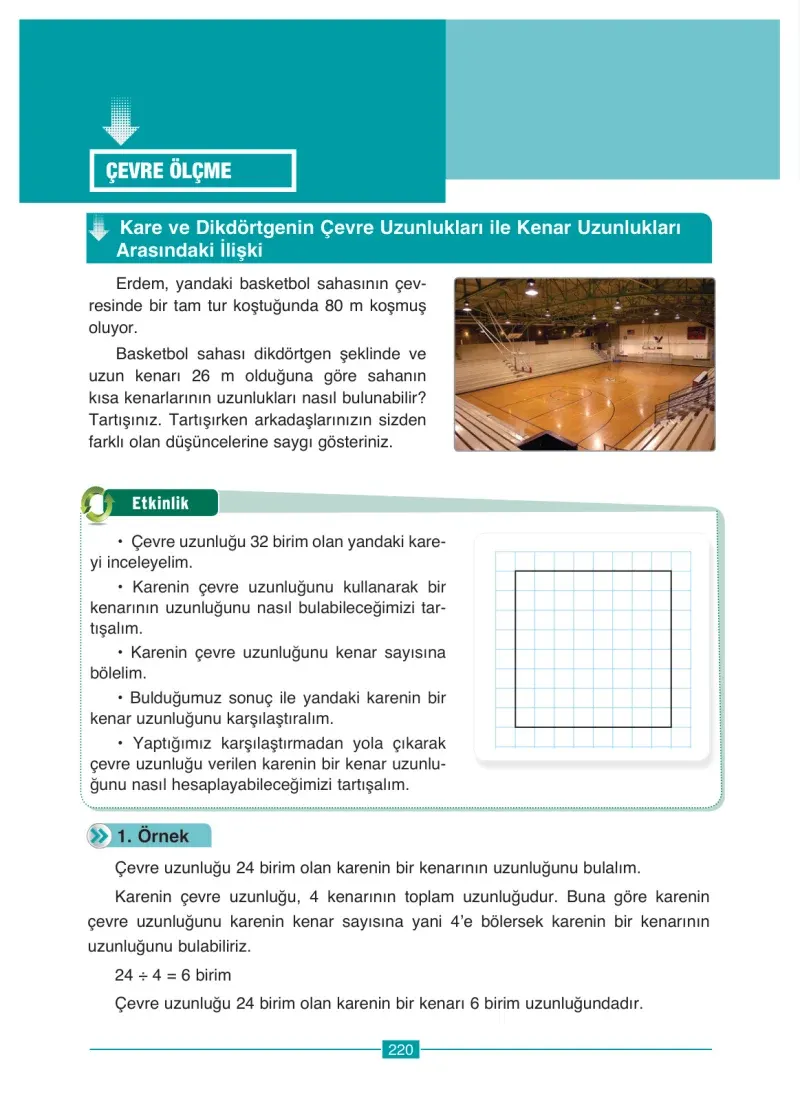 4. Sınıf Matematik Ders Kitabı Cevapları Ada Yayınları Sayfa 220