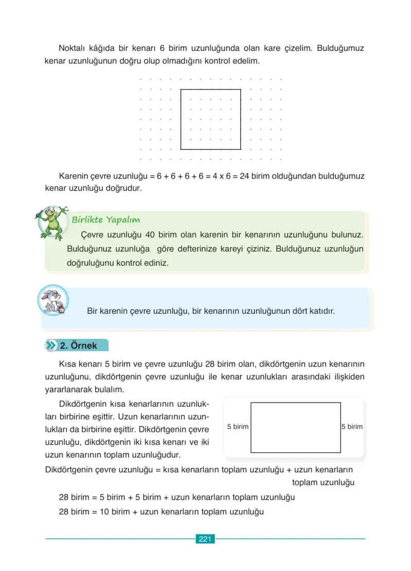 4. Sınıf Matematik Ders Kitabı Cevapları Ada Yayınları Sayfa 221