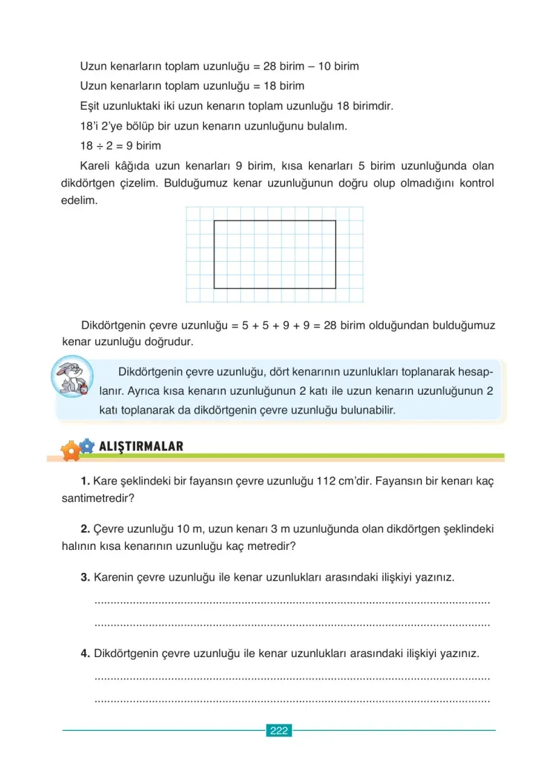 4. Sınıf Matematik Ders Kitabı Cevapları Ada Yayınları Sayfa 222