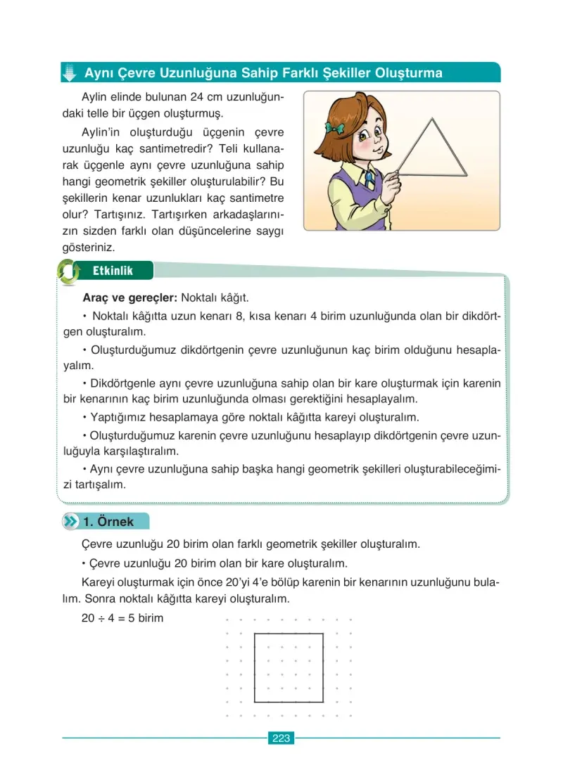 4. Sınıf Matematik Ders Kitabı Cevapları Ada Yayınları Sayfa 223