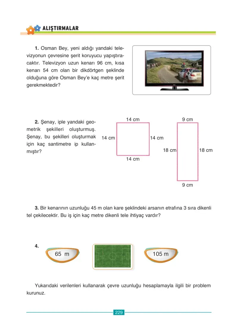 4. Sınıf Matematik Ders Kitabı Cevapları Ada Yayınları Sayfa 229