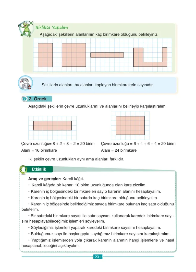 4. Sınıf Matematik Ders Kitabı Cevapları Ada Yayınları Sayfa 231