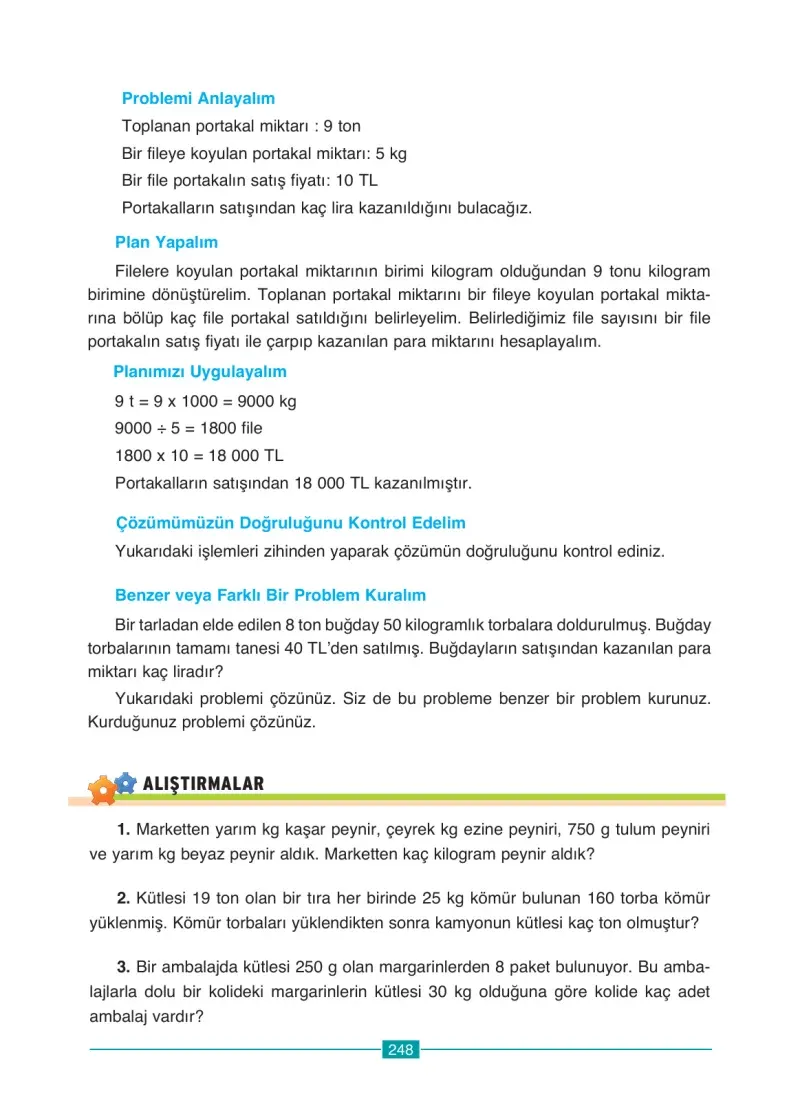 4. Sınıf Matematik Ders Kitabı Cevapları Ada Yayınları Sayfa 248