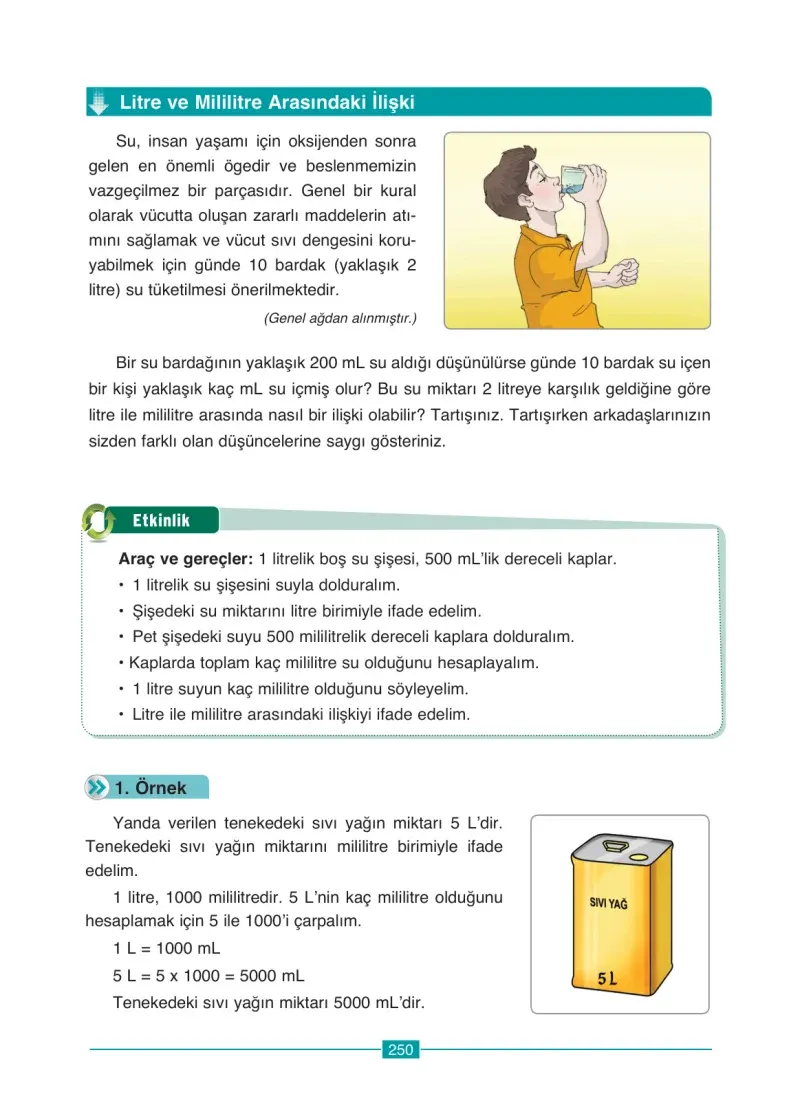 4. Sınıf Matematik Ders Kitabı Cevapları Ada Yayınları Sayfa 250