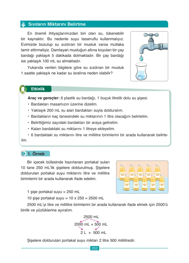 4. Sınıf Matematik Ders Kitabı Cevapları Ada Yayınları Sayfa 252