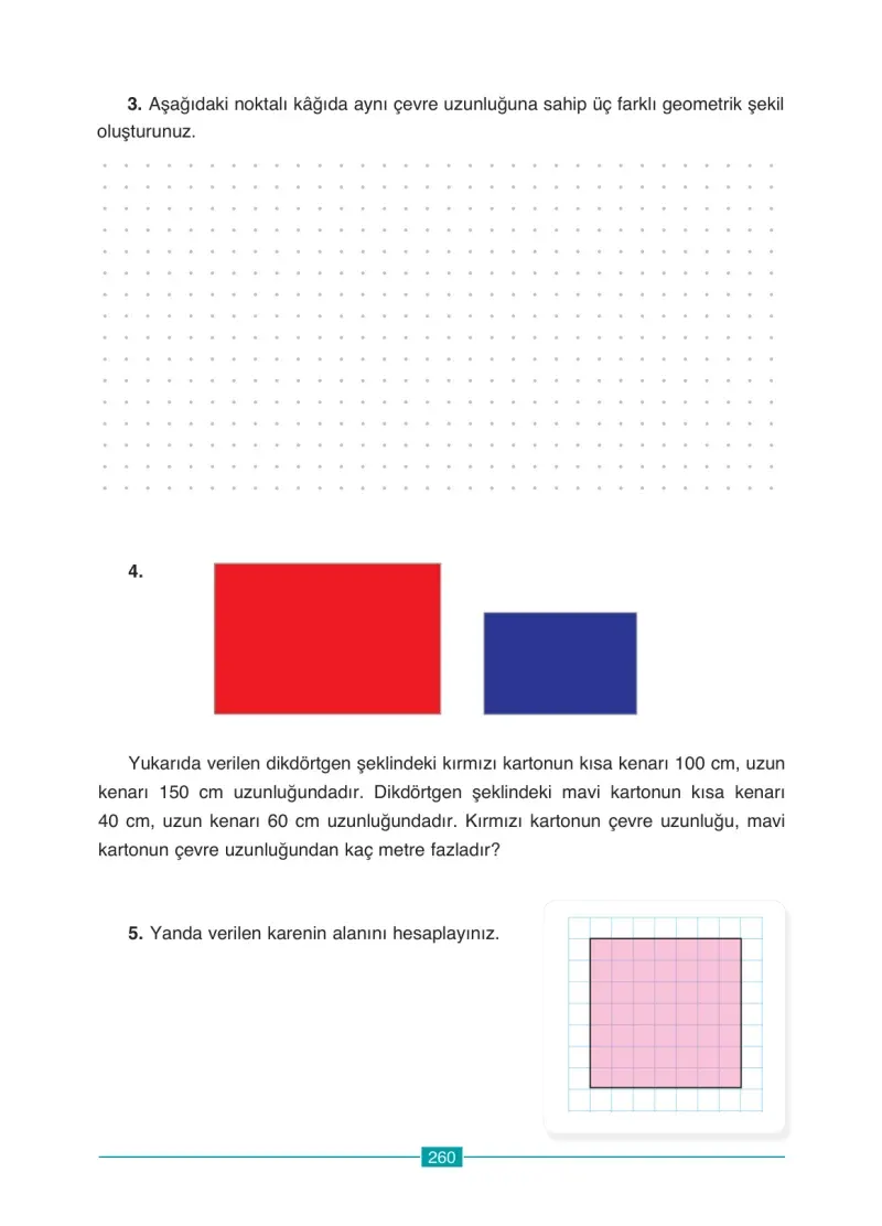 4. Sınıf Matematik Ders Kitabı Cevapları Ada Yayınları Sayfa 260