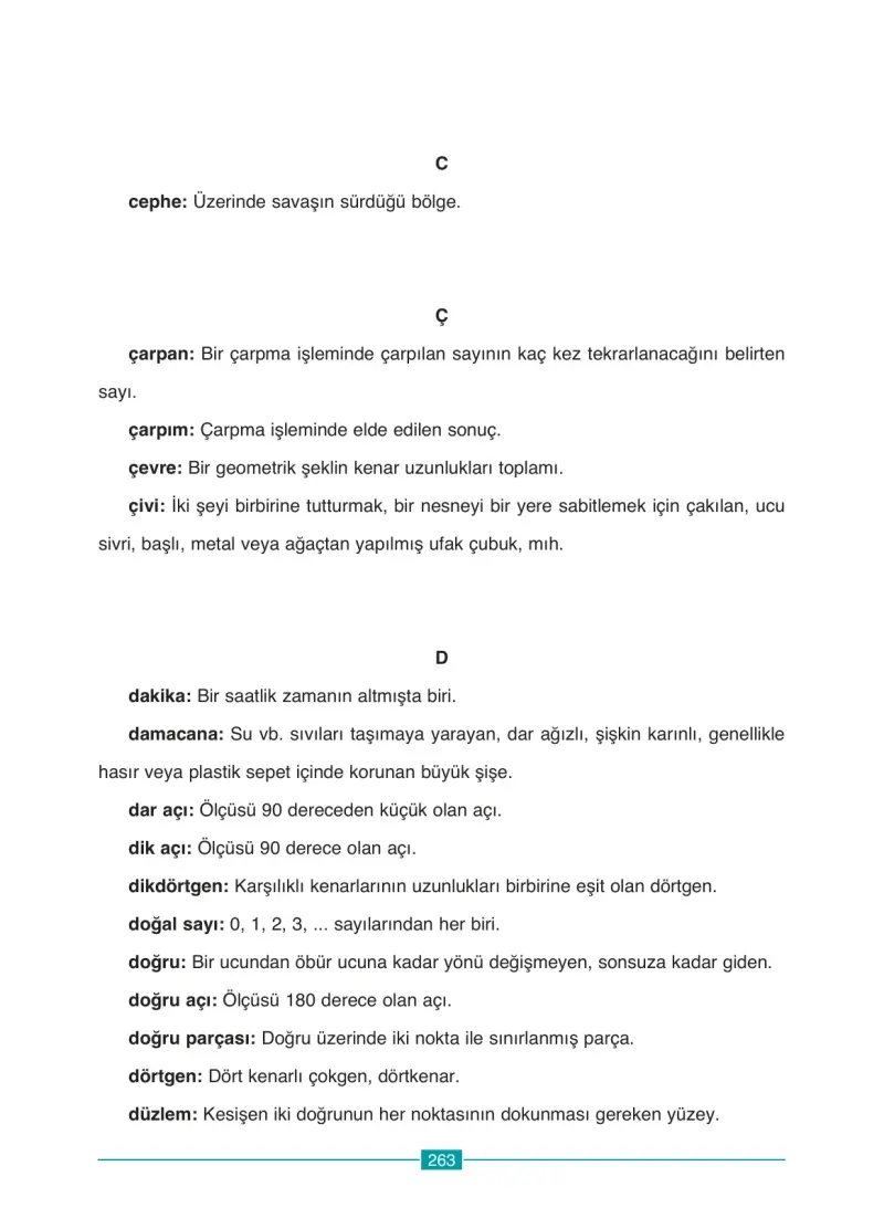 4. Sınıf Matematik Ders Kitabı Cevapları Ada Yayınları Sayfa 263