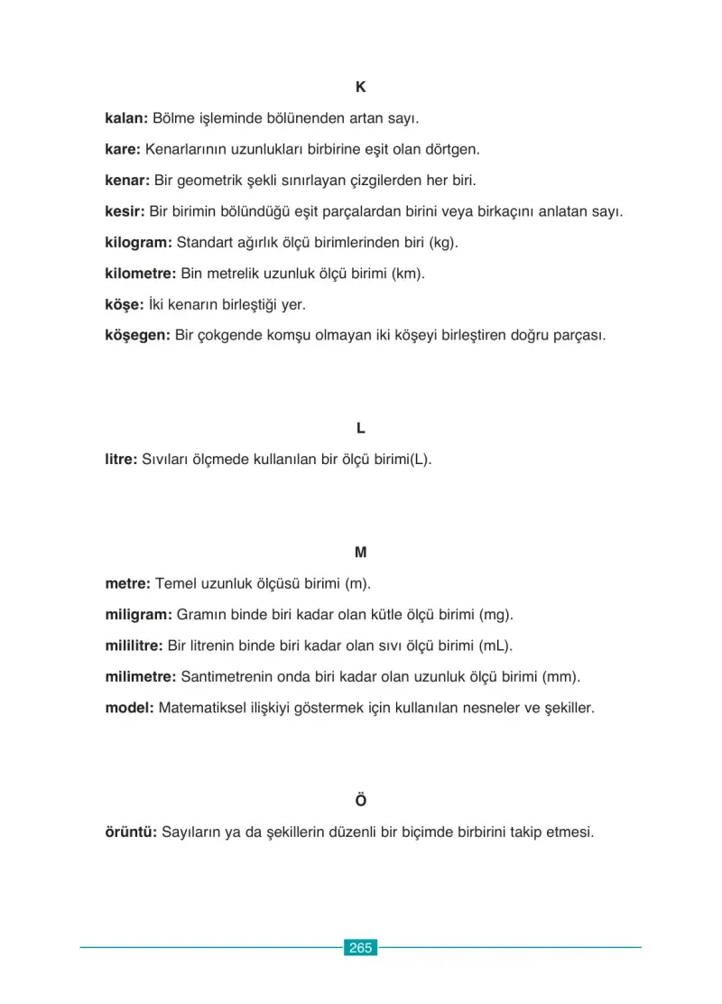 4. Sınıf Matematik Ders Kitabı Cevapları Ada Yayınları Sayfa 265