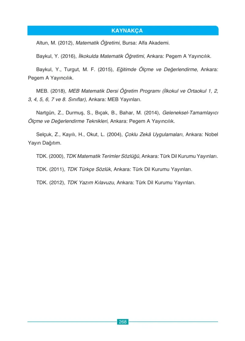 4. Sınıf Matematik Ders Kitabı Cevapları Ada Yayınları Sayfa 268