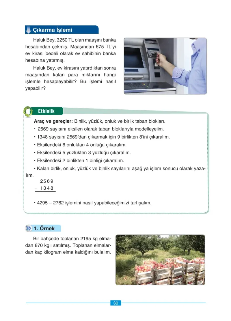 4. Sınıf Matematik Ders Kitabı Cevapları Ada Yayınları Sayfa 30