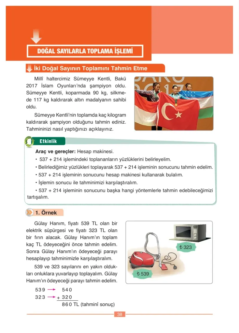 4. Sınıf Matematik Ders Kitabı Cevapları Ada Yayınları Sayfa 38