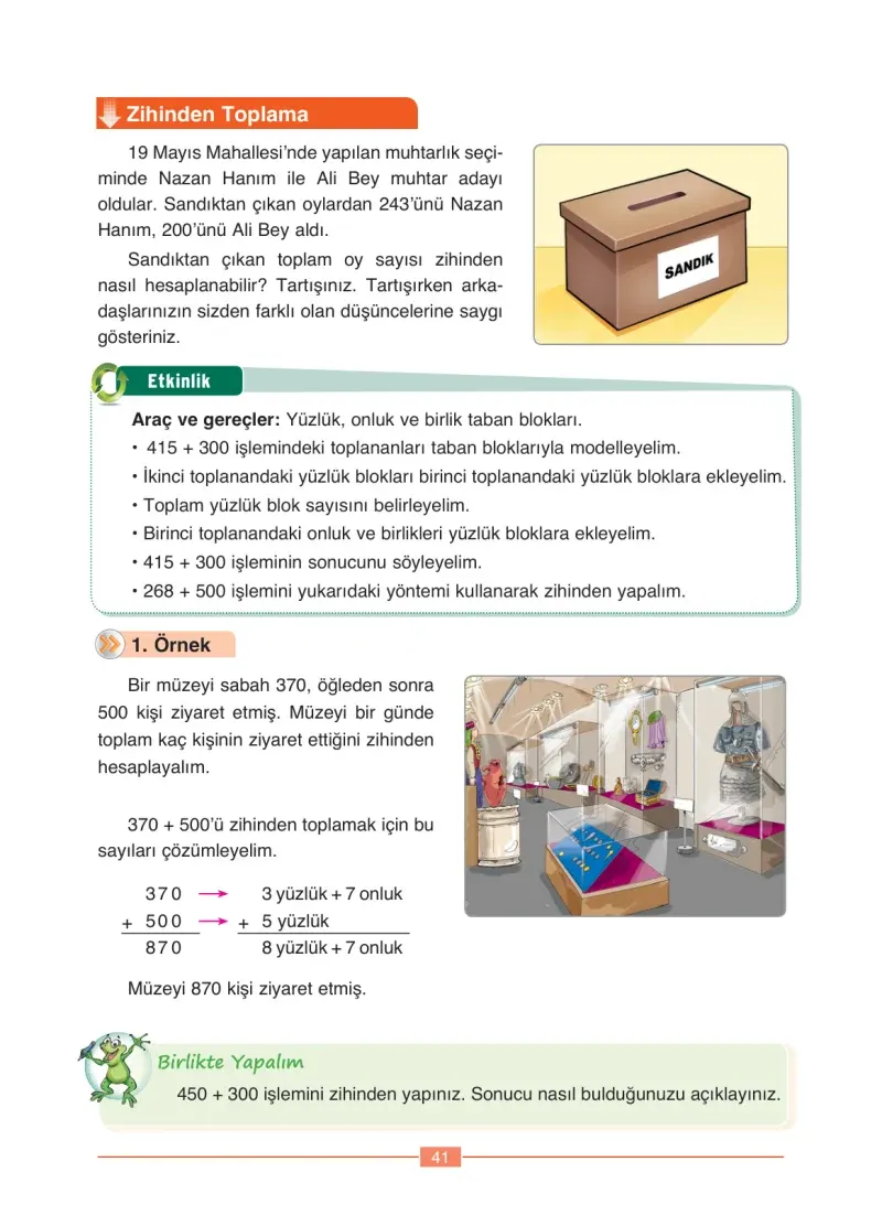 4. Sınıf Matematik Ders Kitabı Cevapları Ada Yayınları Sayfa 41