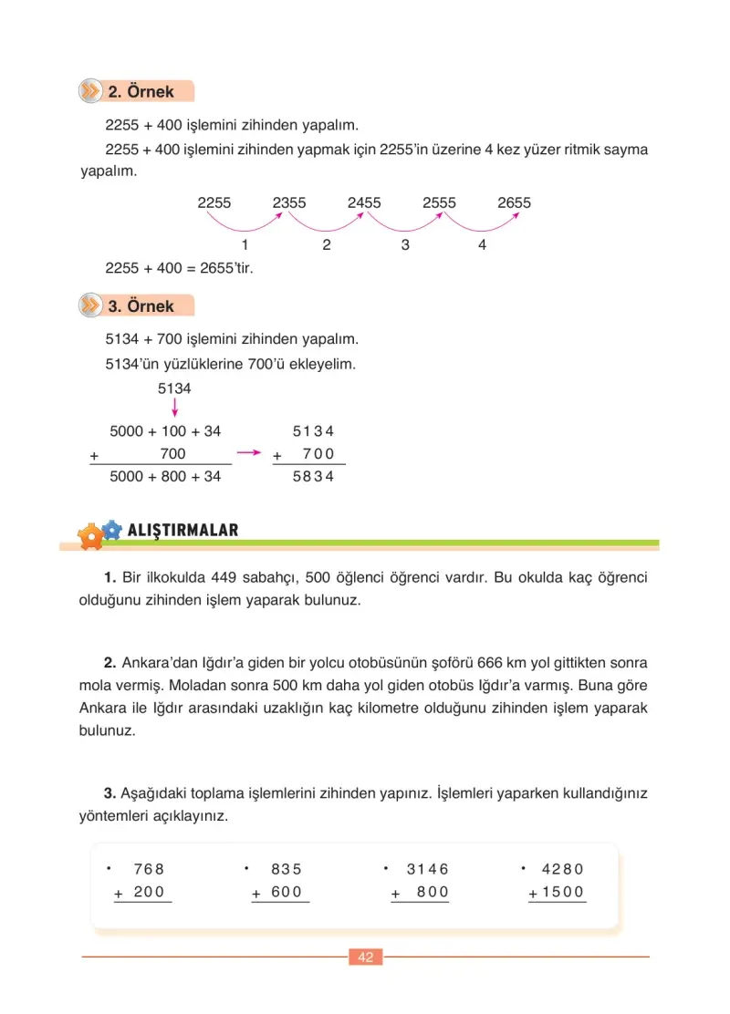 4. Sınıf Matematik Ders Kitabı Cevapları Ada Yayınları Sayfa 42