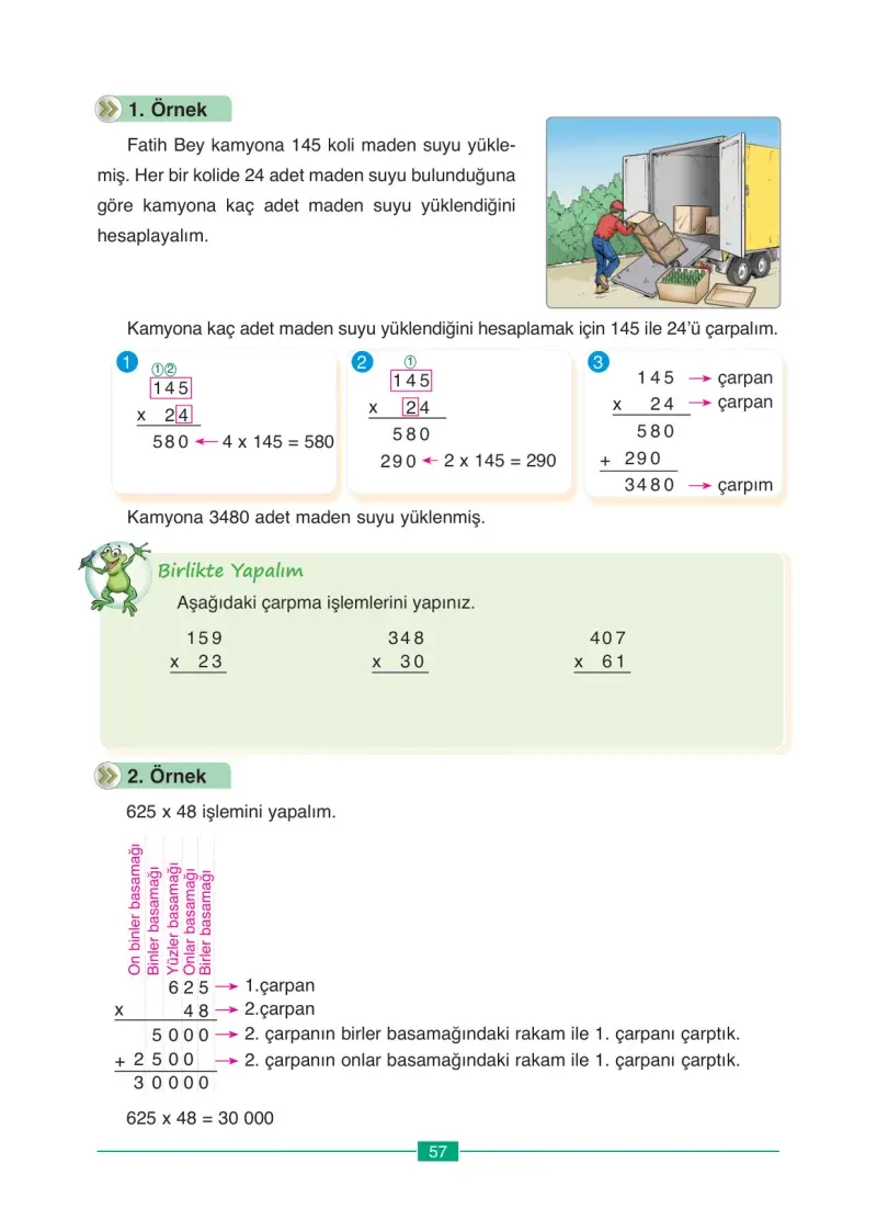 4. Sınıf Matematik Ders Kitabı Cevapları Ada Yayınları Sayfa 57