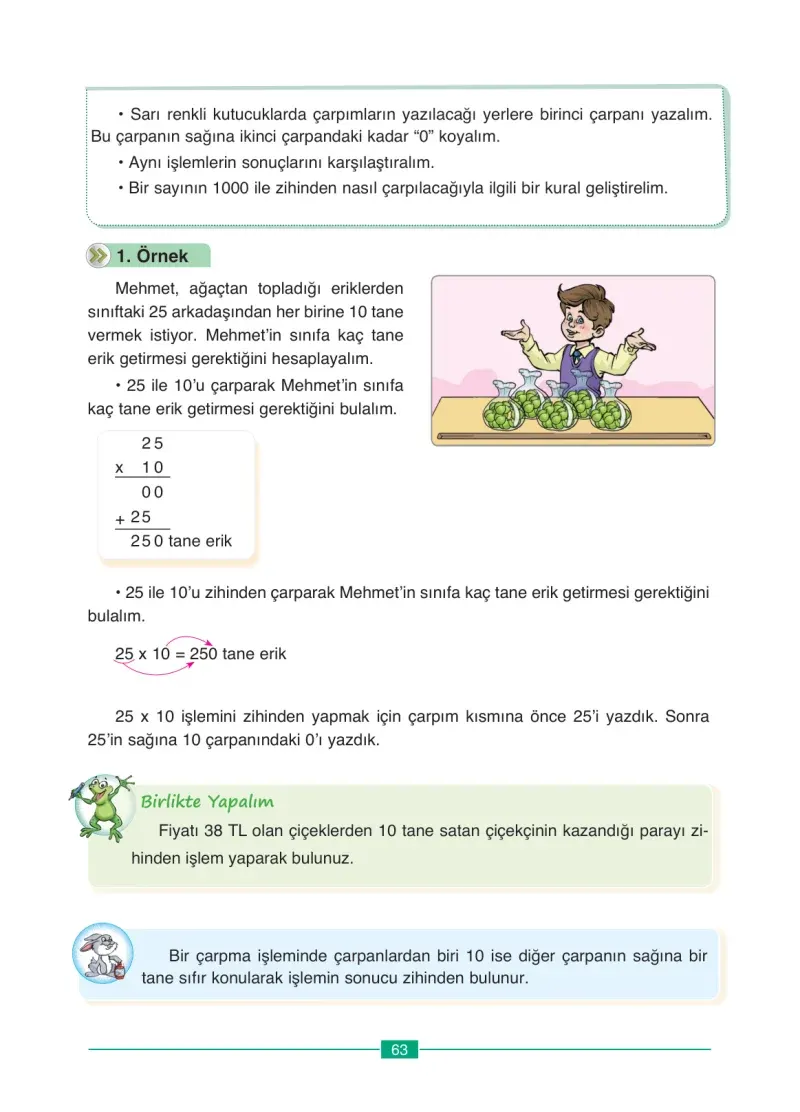 4. Sınıf Matematik Ders Kitabı Cevapları Ada Yayınları Sayfa 63