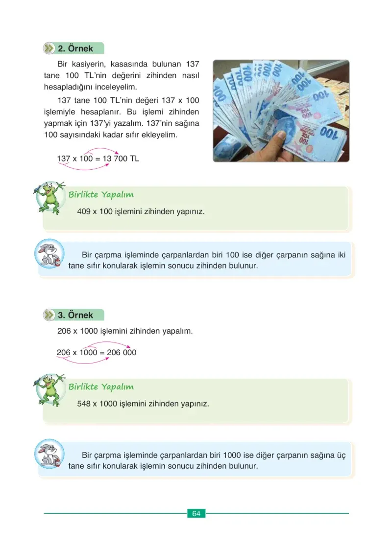 4. Sınıf Matematik Ders Kitabı Cevapları Ada Yayınları Sayfa 64