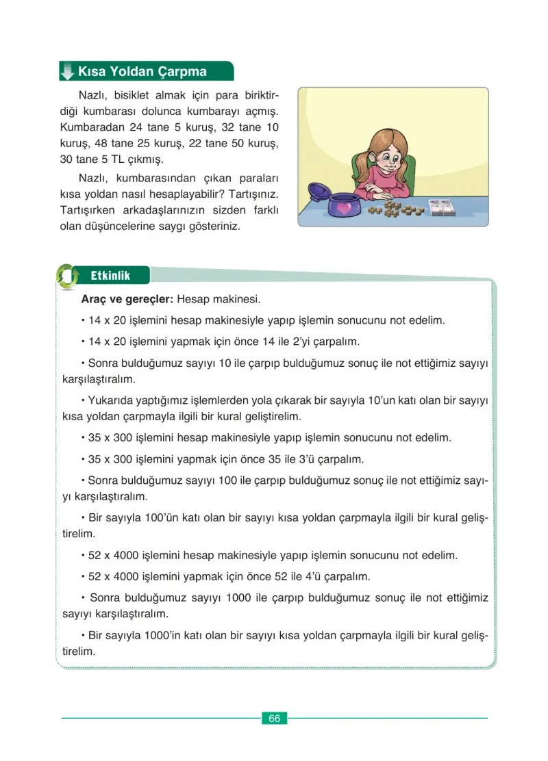 4. Sınıf Matematik Ders Kitabı Cevapları Ada Yayınları Sayfa 66