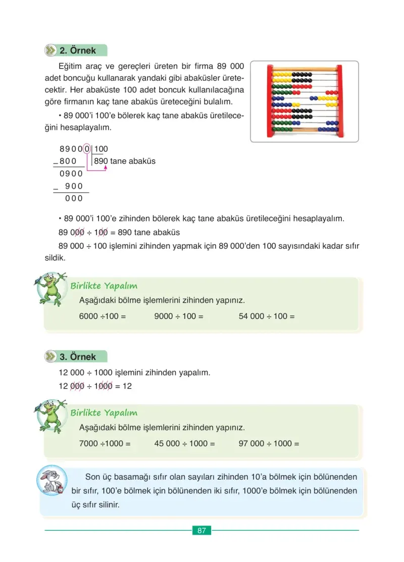 4. Sınıf Matematik Ders Kitabı Cevapları Ada Yayınları Sayfa 87