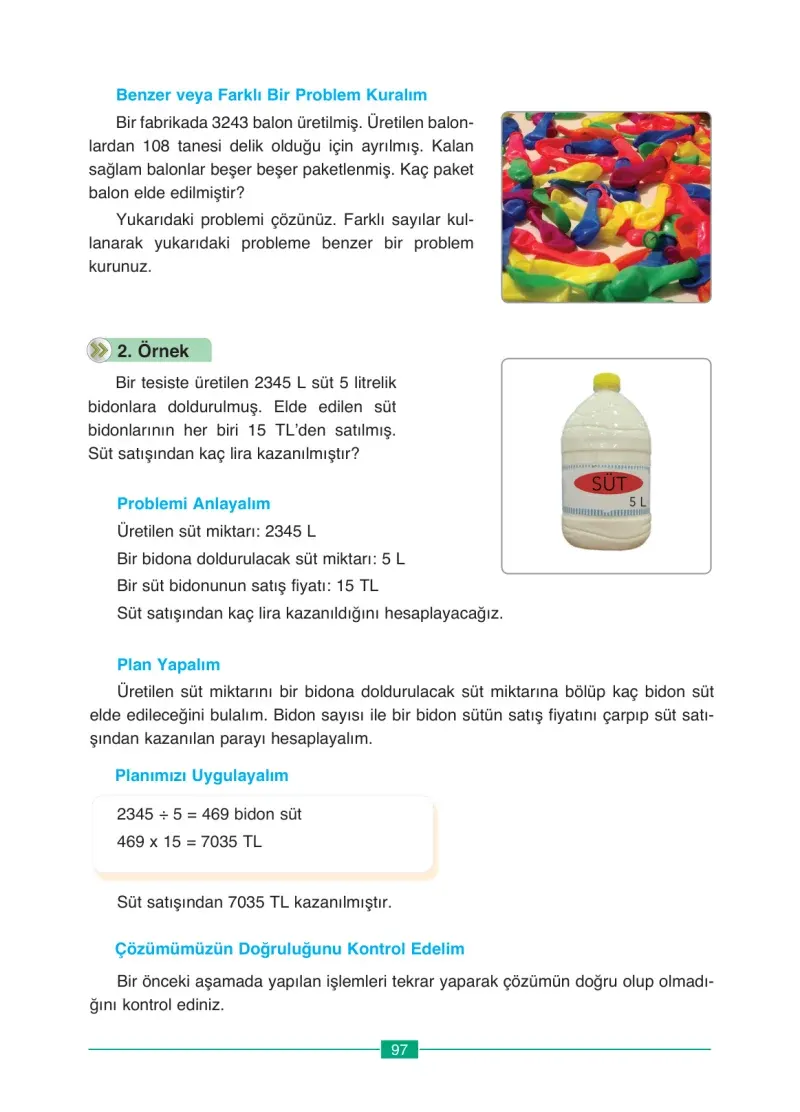 4. Sınıf Matematik Ders Kitabı Cevapları Ada Yayınları Sayfa 97