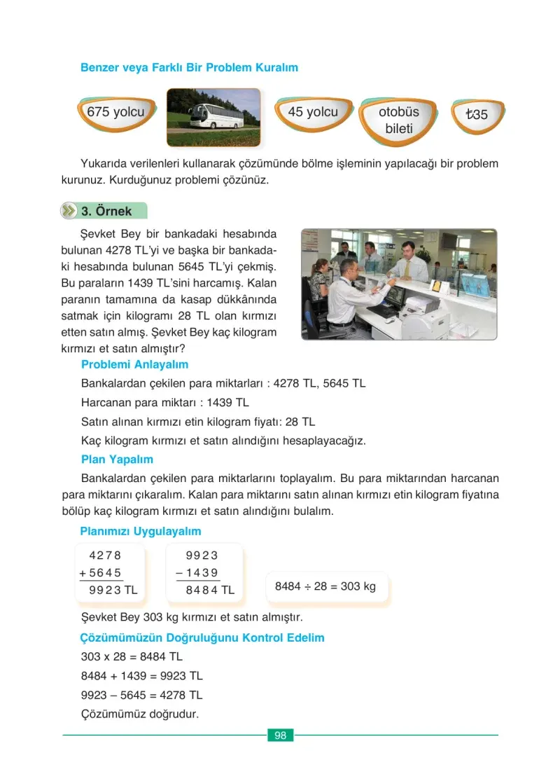 4. Sınıf Matematik Ders Kitabı Cevapları Ada Yayınları Sayfa 98